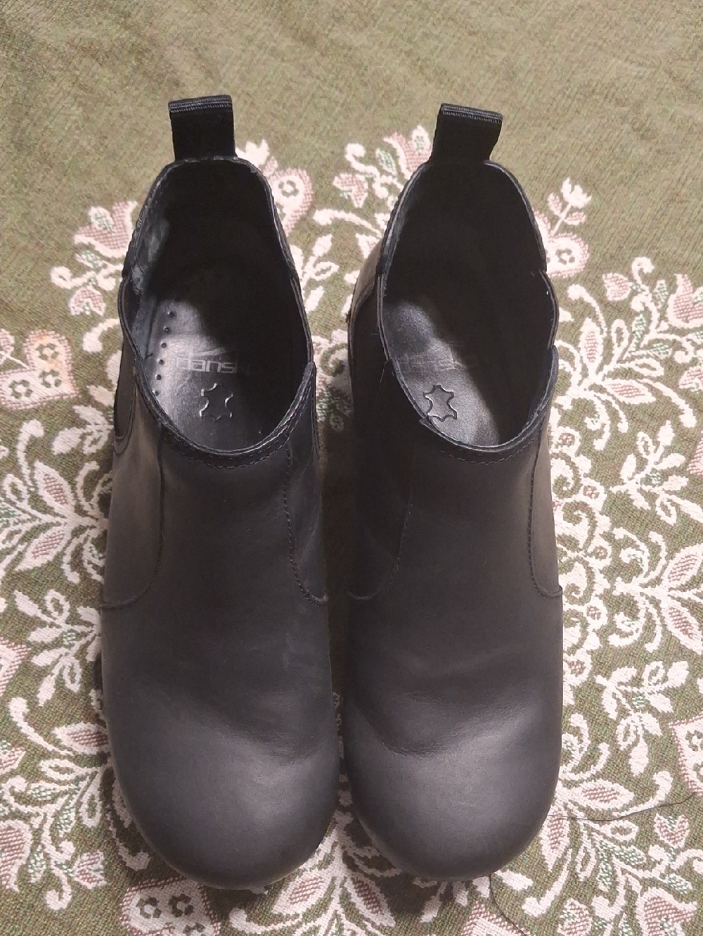 Dansko Frankie Oiled Black Ankle Boots Size 38
